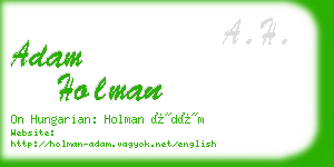 adam holman business card